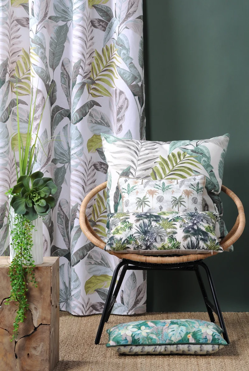 Cuscino Foglie Acquamarina Calathea 60X60 Cm