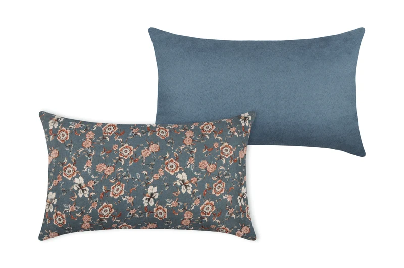 Cuscino Boudoir 30X50 Cm Bleu