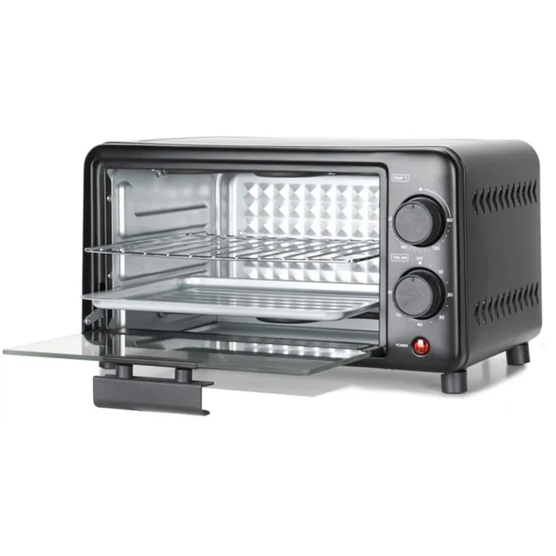 Forno Elettrico Capacità 10 Litri Potenza 800W Temperatura Regolabile e Timer