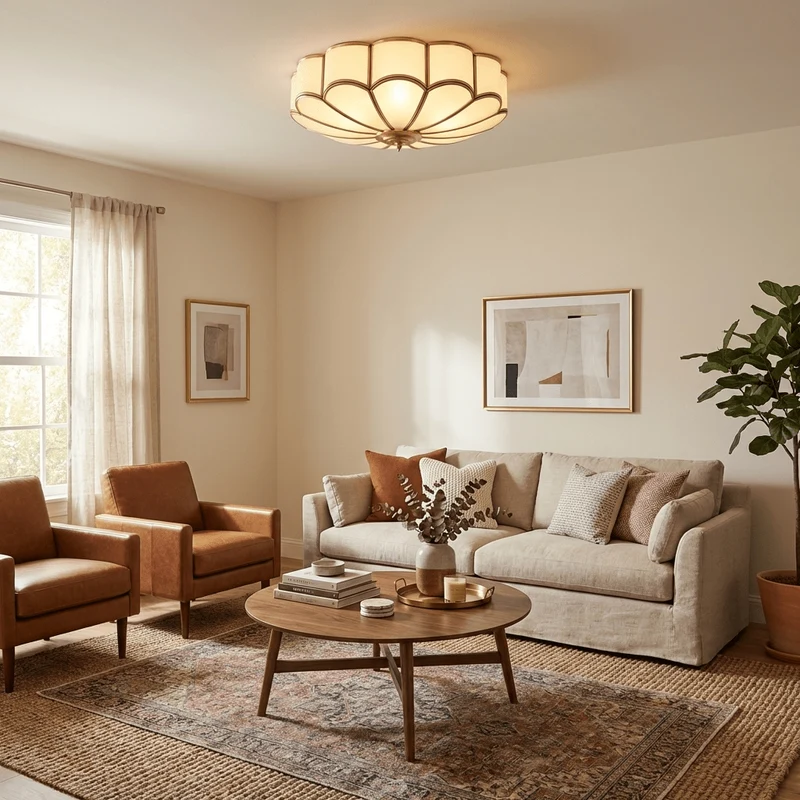 Recessed Multi-Point Ceiling Lamp Floral Interior Style
