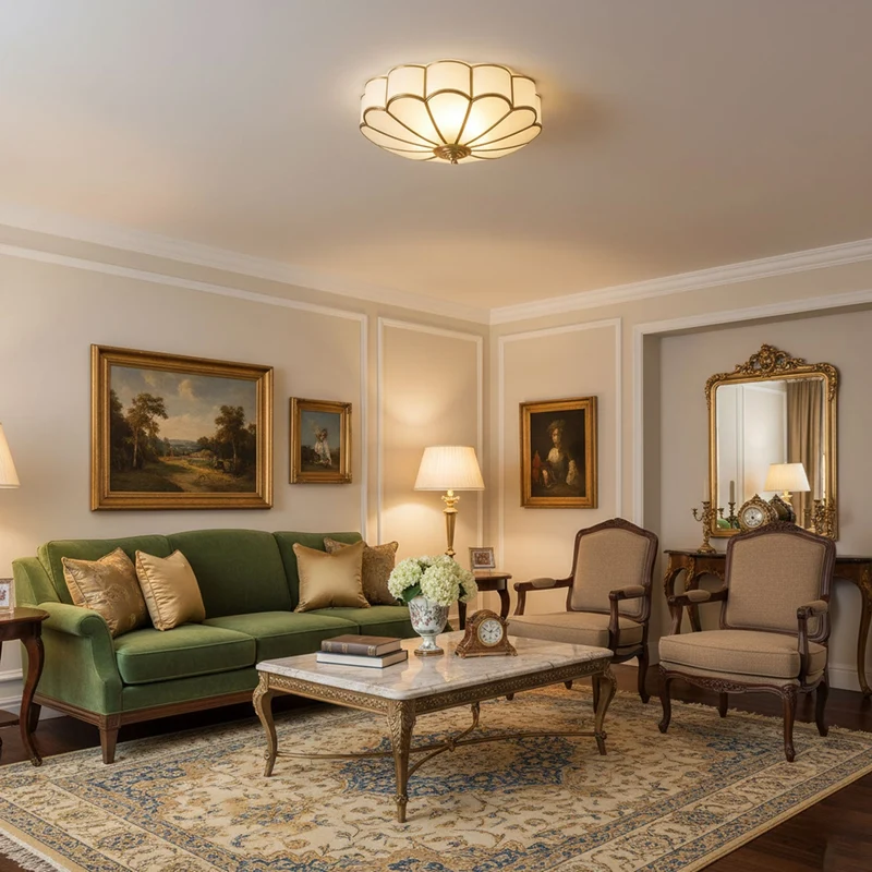 Recessed Multi-Point Ceiling Lamp Floral Interior Style