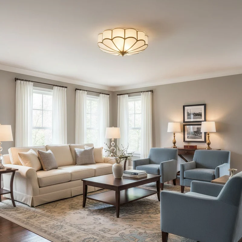 Recessed Multi-Point Ceiling Lamp Floral Interior Style