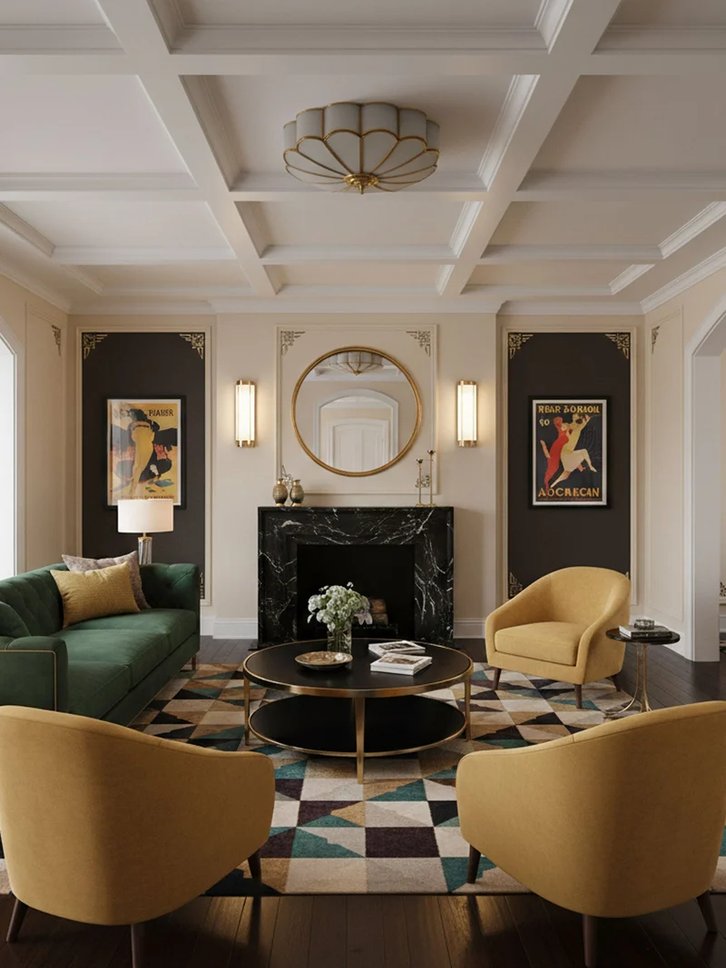 Recessed Multi-Point Ceiling Lamp Floral Interior Style