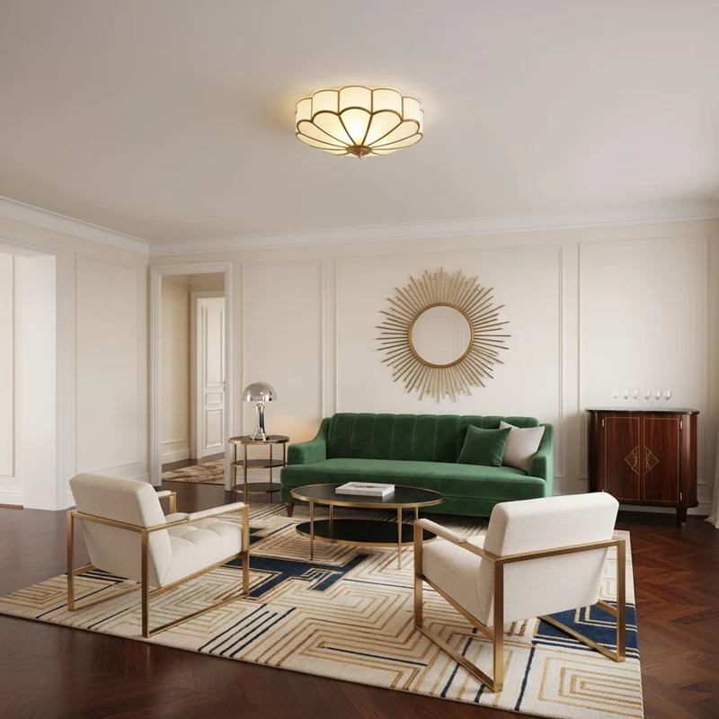 Recessed Multi-Point Ceiling Lamp Floral Interior Style