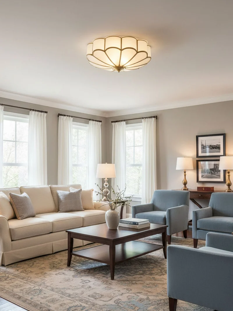 Recessed Multi-Point Ceiling Lamp Floral Interior Style