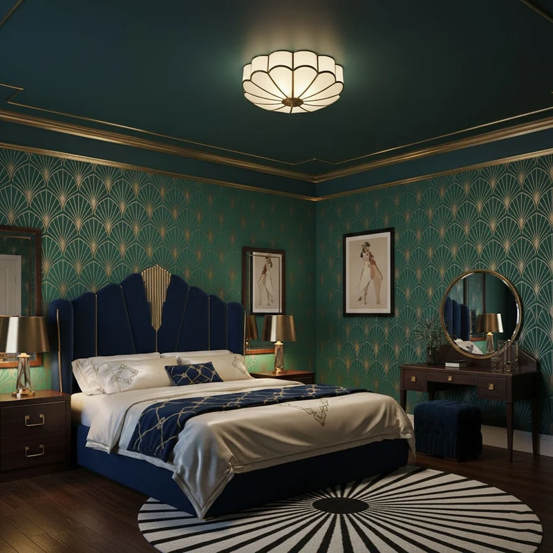 Recessed Multi-Point Ceiling Lamp Floral Interior Style