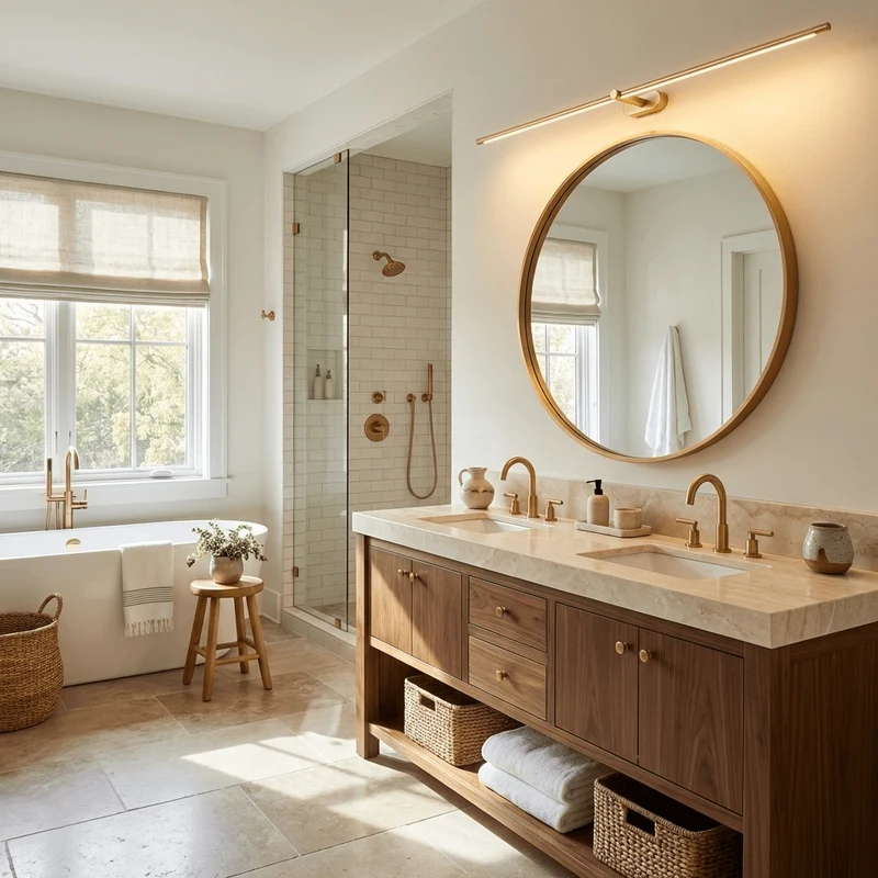 Bathroom LED wall lamp for mirror Slim linear design