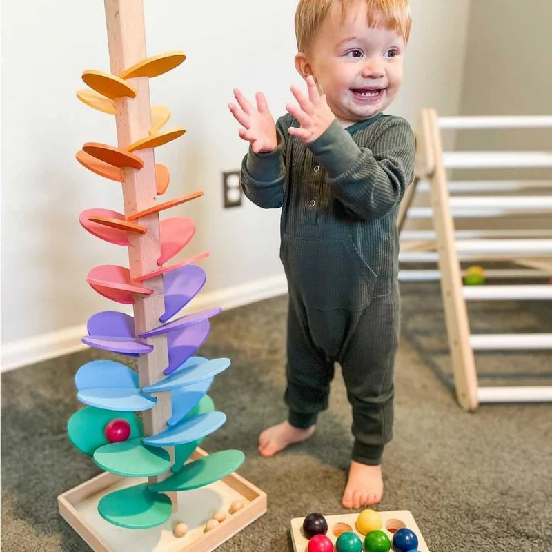 Sensory Tower Toys for Toddlers Learning Sounds and Colors