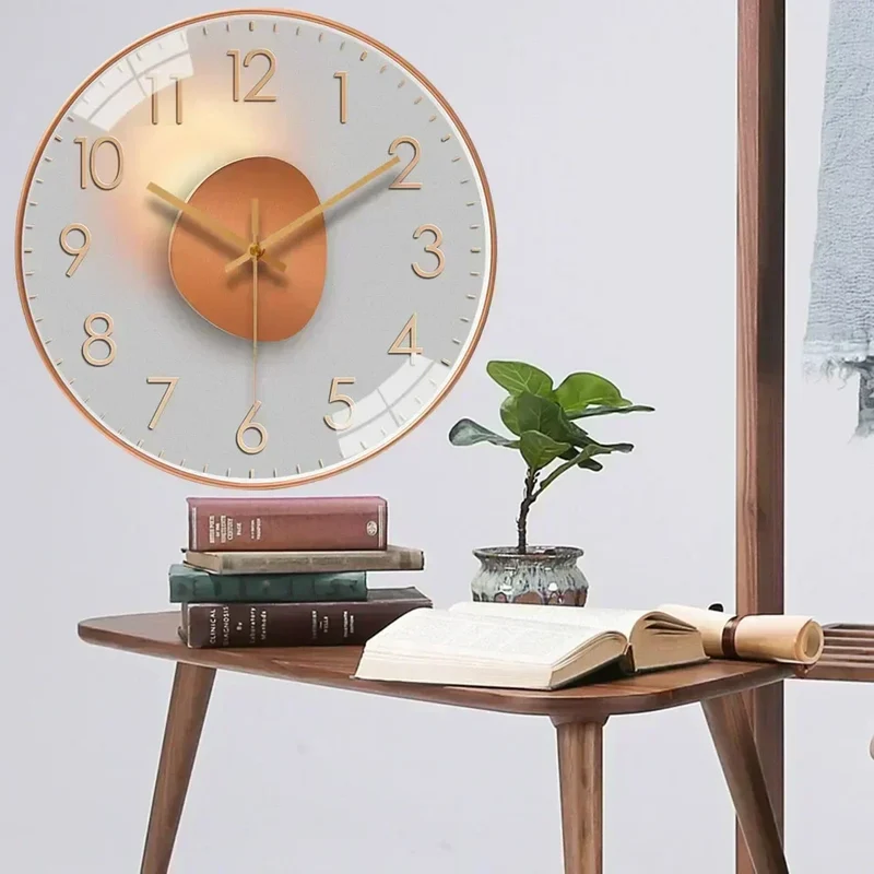 Elegant Silent Decorative Wall Clock for Home