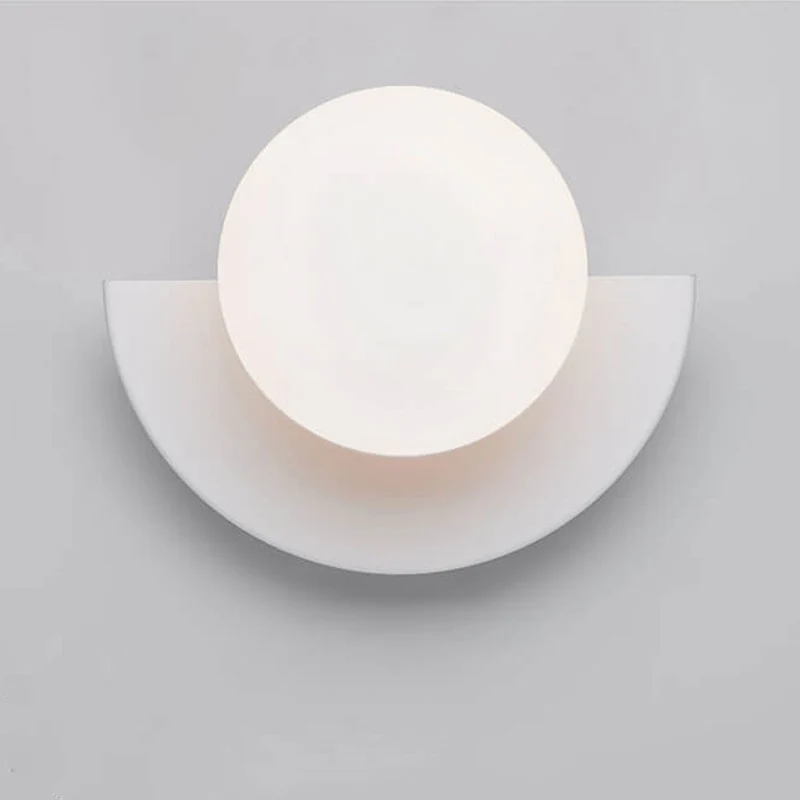 Modern Wall Sconce Colorful Spherical Semi-Circular Lamp