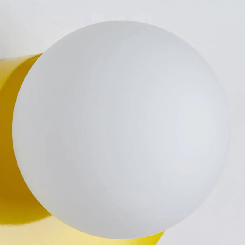 Modern Wall Sconce Colorful Spherical Semi-Circular Lamp