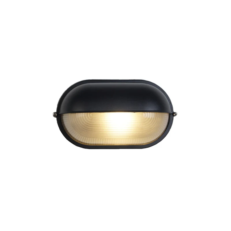 Outdoor industrial bulkhead wall lamp Oval weather-resistant design