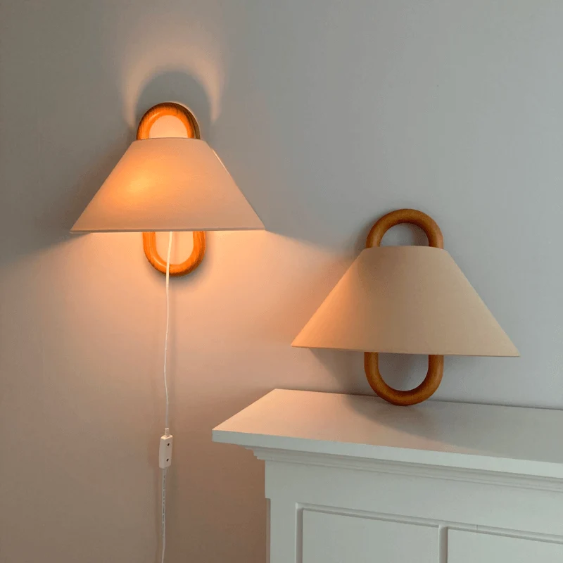 Semi-circular pleated wall sconce modern wall lamp