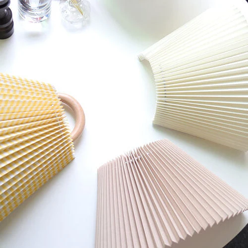 Semi-circular pleated wall sconce modern wall lamp