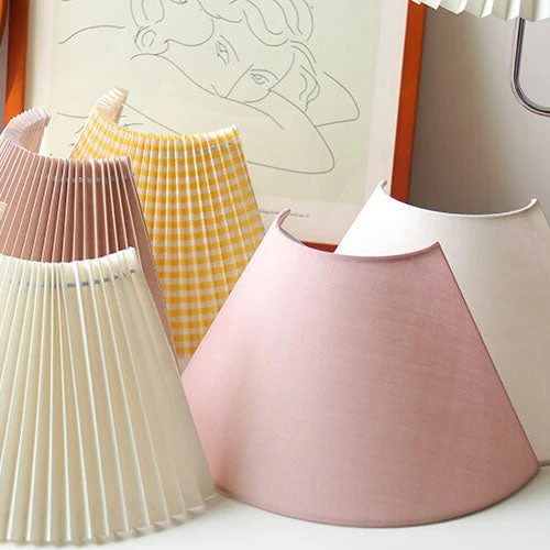Semi-circular pleated wall sconce modern wall lamp