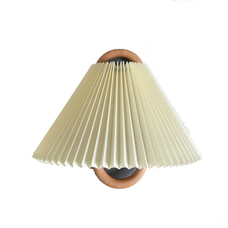 Semi-circular pleated wall sconce modern wall lamp