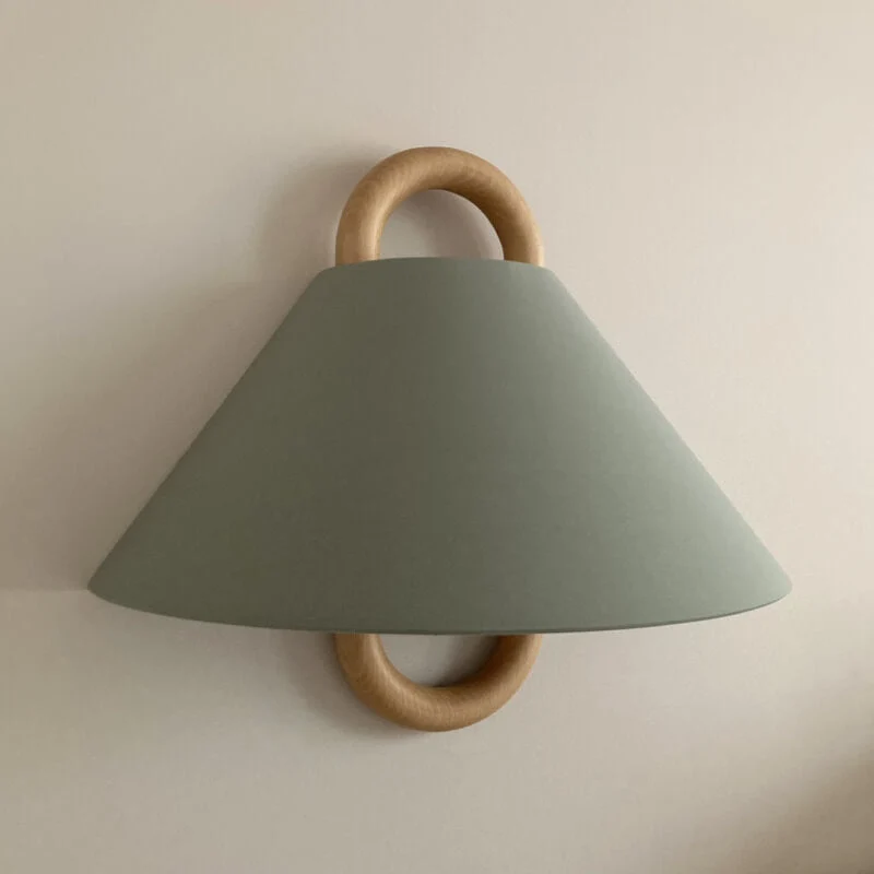 Semi-circular pleated wall sconce modern wall lamp