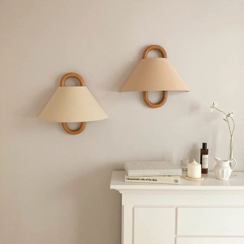 Semi-circular pleated wall sconce modern wall lamp