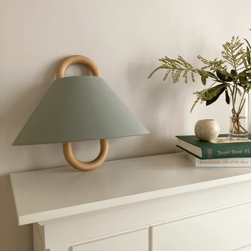 Semi-circular pleated wall sconce modern wall lamp
