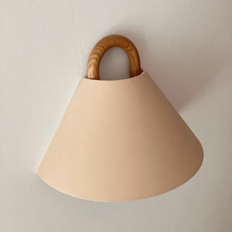 Semi-circular pleated wall sconce modern wall lamp