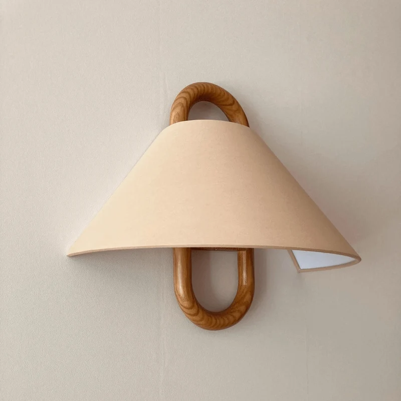 Semi-circular pleated wall sconce modern wall lamp