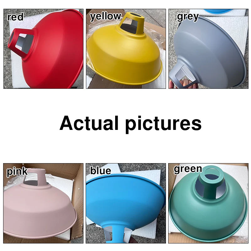 Single colorful industrial hanging ceiling lamp barn style