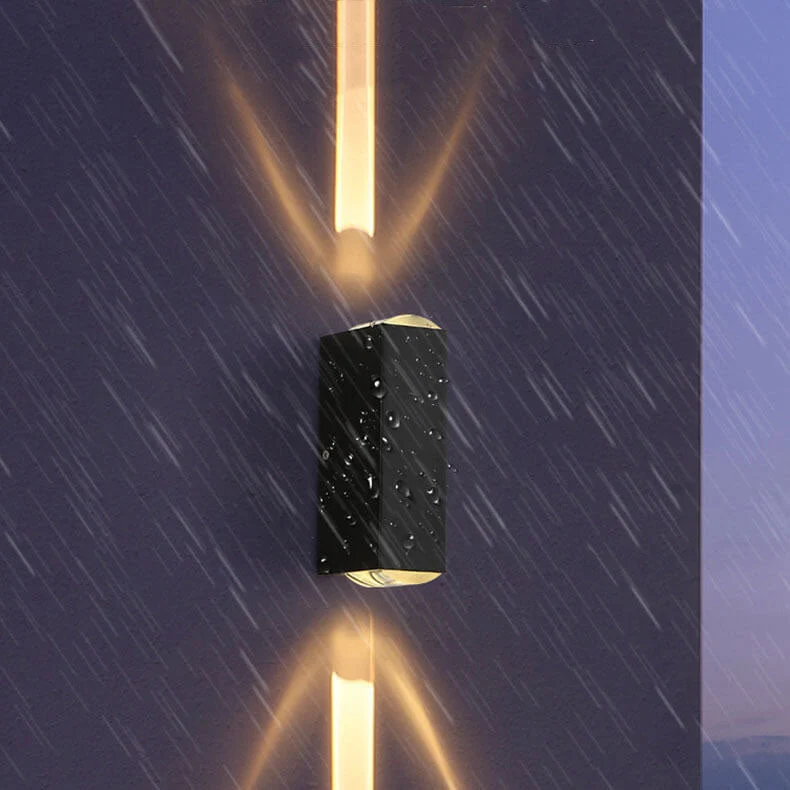 LED wall lamp outdoor lighting waterproof modern rectangular