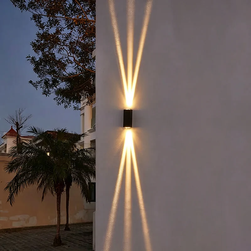 LED wall lamp outdoor lighting waterproof modern rectangular