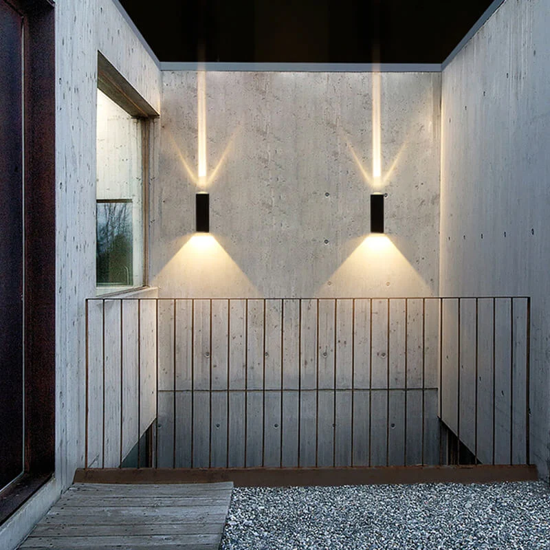 LED wall lamp outdoor lighting waterproof modern rectangular