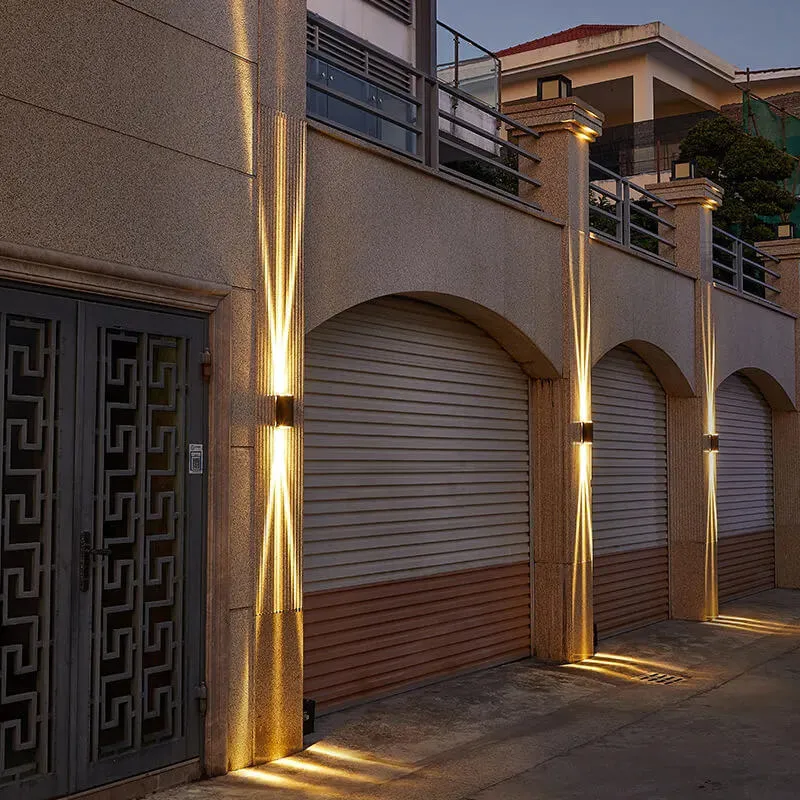 LED wall lamp outdoor lighting waterproof modern rectangular