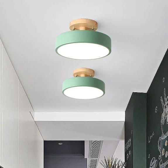 Recessed Scandinavian LED ceiling lamp for interiors