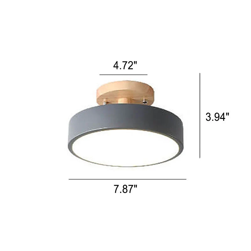 Recessed Scandinavian LED ceiling lamp for interiors