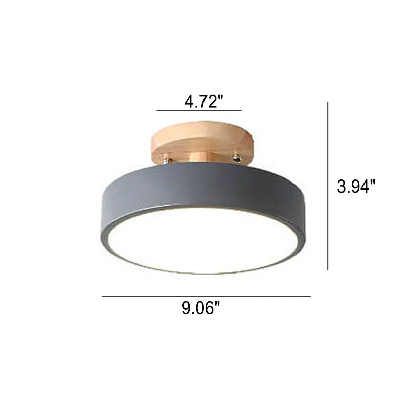 Recessed Scandinavian LED ceiling lamp for interiors
