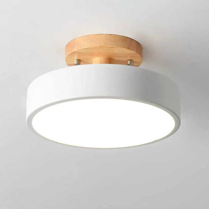 Recessed Scandinavian LED ceiling lamp for interiors