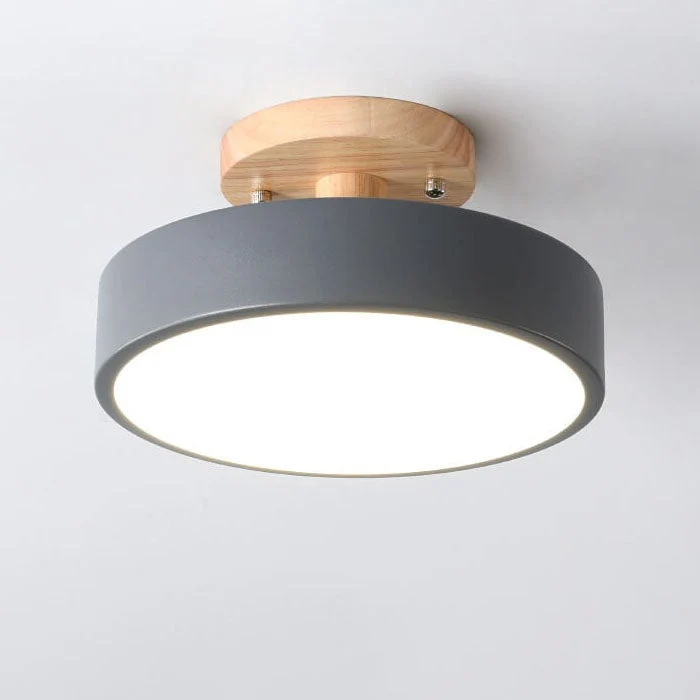 Recessed Scandinavian LED ceiling lamp for interiors