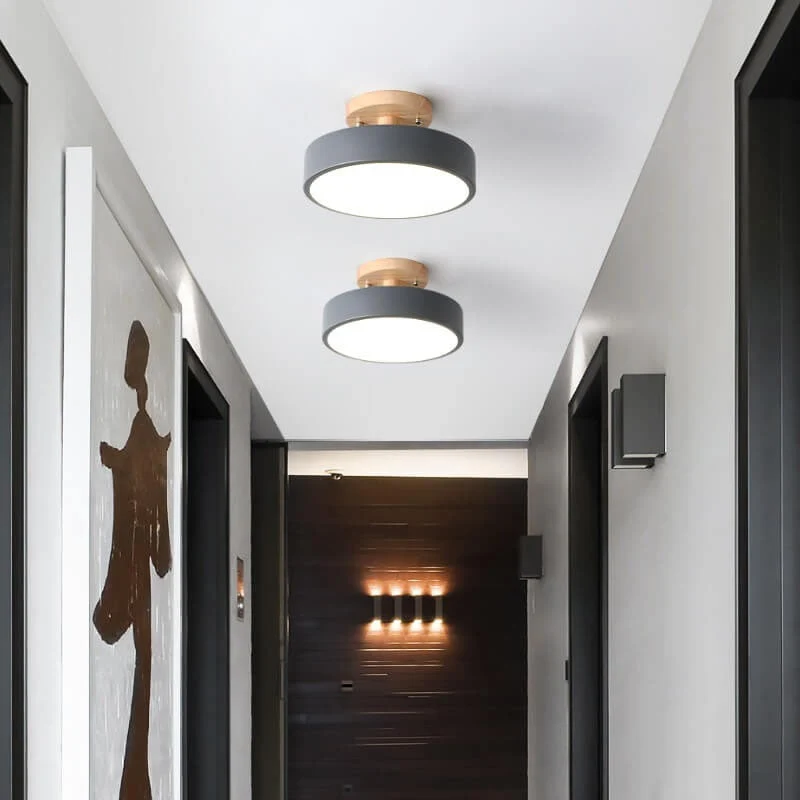 Recessed Scandinavian LED ceiling lamp for interiors