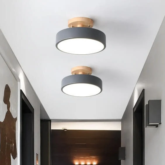 Recessed Scandinavian LED ceiling lamp for interiors