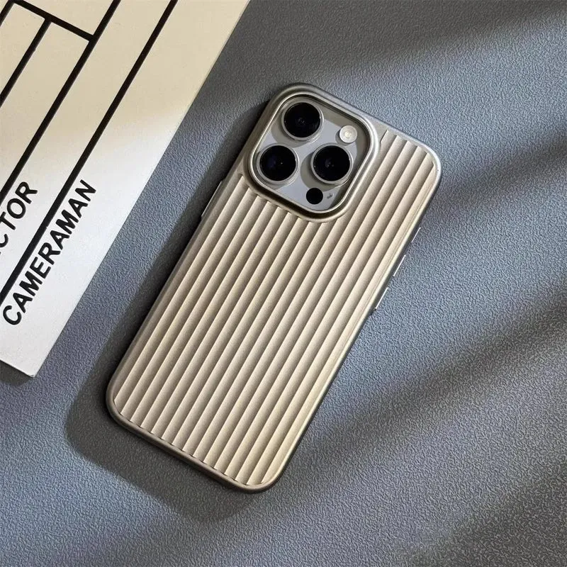 iPhone Hoesje met Ribbelstructuur – Slanke Beschermhoes met Camera- en Krasbescherming