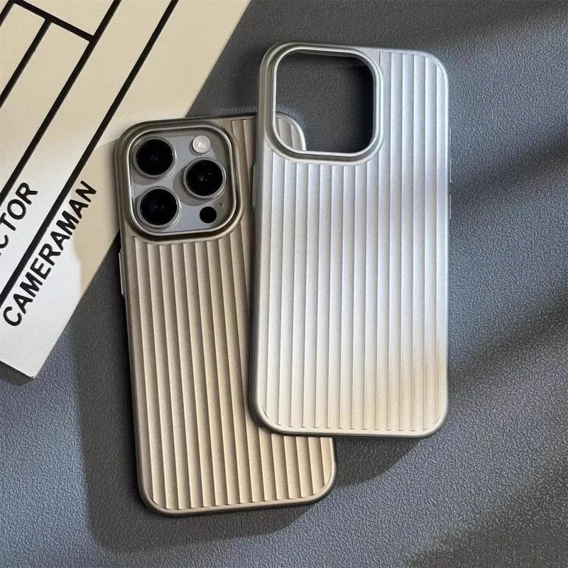 iPhone Hoesje met Ribbelstructuur – Slanke Beschermhoes met Camera- en Krasbescherming