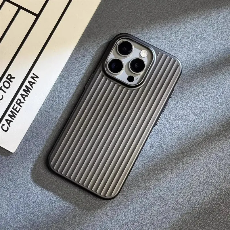 iPhone Hoesje met Ribbelstructuur – Slanke Beschermhoes met Camera- en Krasbescherming