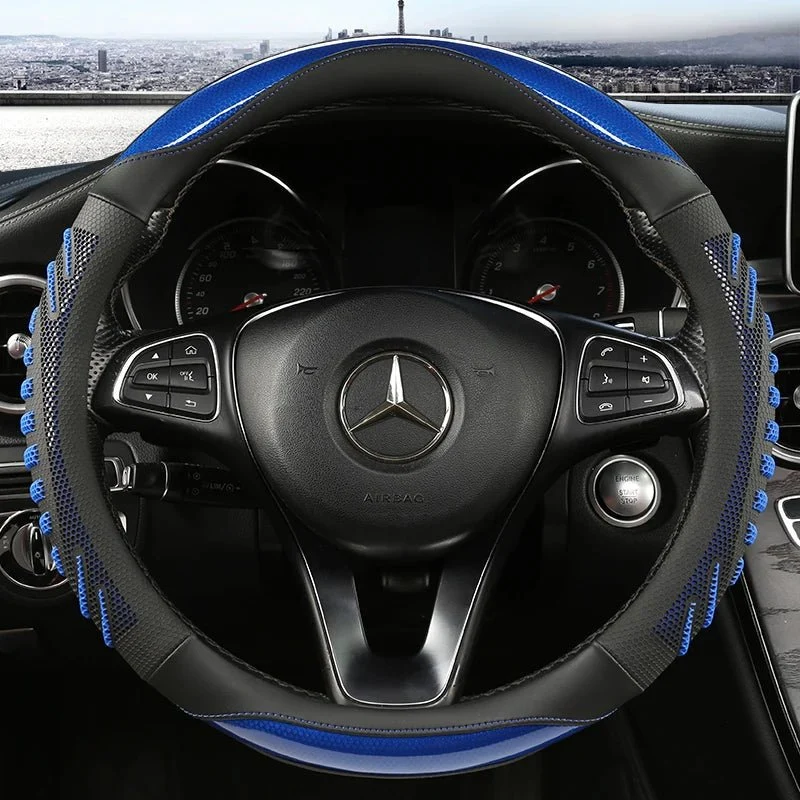 Autostuurhoes met Antislip Grip – Ergonomisch Design van Kunstleer voor Extra Stuurcomfort