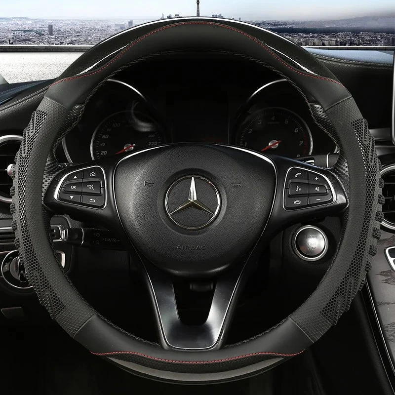 Autostuurhoes met Antislip Grip – Ergonomisch Design van Kunstleer voor Extra Stuurcomfort
