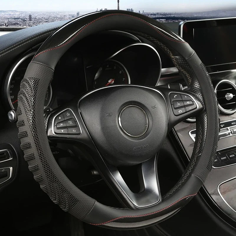 Autostuurhoes met Antislip Grip – Ergonomisch Design van Kunstleer voor Extra Stuurcomfort