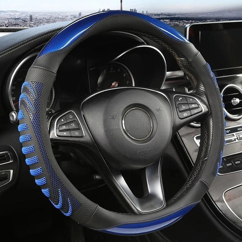 Autostuurhoes met Antislip Grip – Ergonomisch Design van Kunstleer voor Extra Stuurcomfort