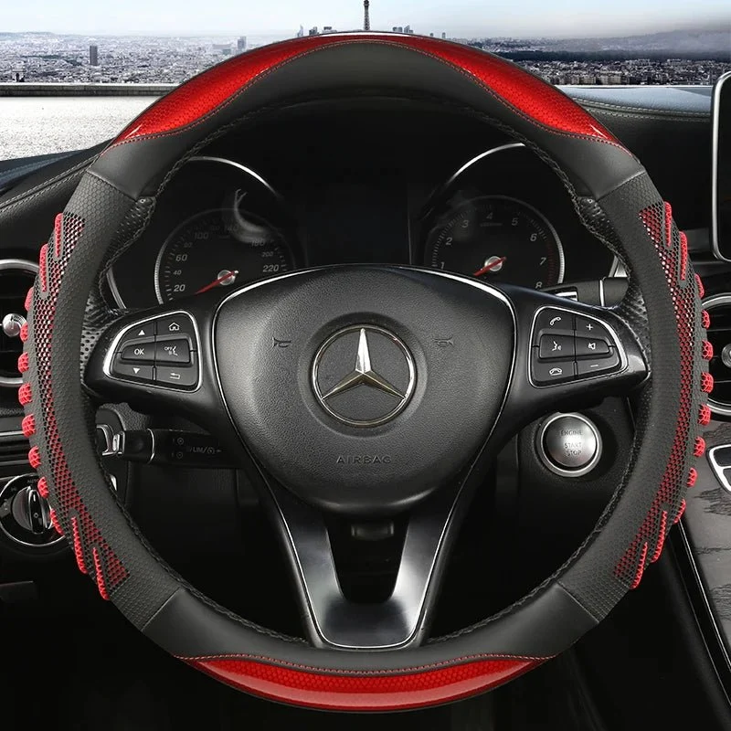 Autostuurhoes met Antislip Grip – Ergonomisch Design van Kunstleer voor Extra Stuurcomfort