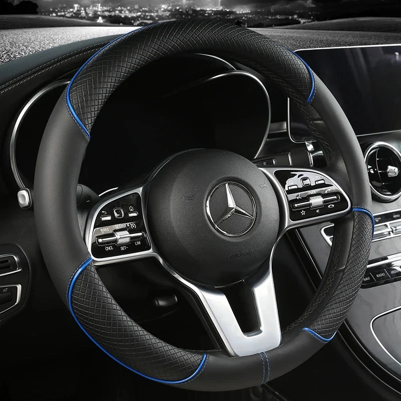 Autostuurhoes van Kunstleer – Antislip Grip met Comfortabel Diamantpatroon