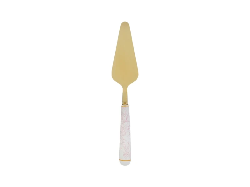 Paletta torta decorazione rosa 25cm con astuccio