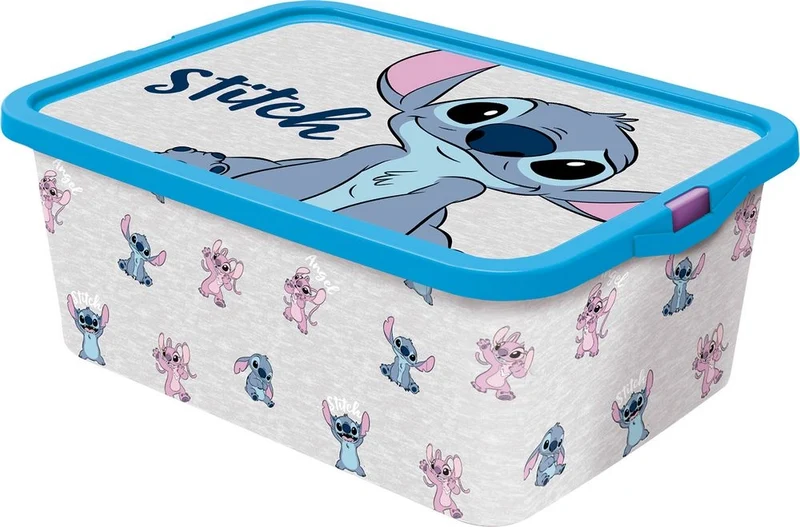 TATAWAY Disney Scatola Portaoggetti Stitch per bambini in plastica senza BPA
