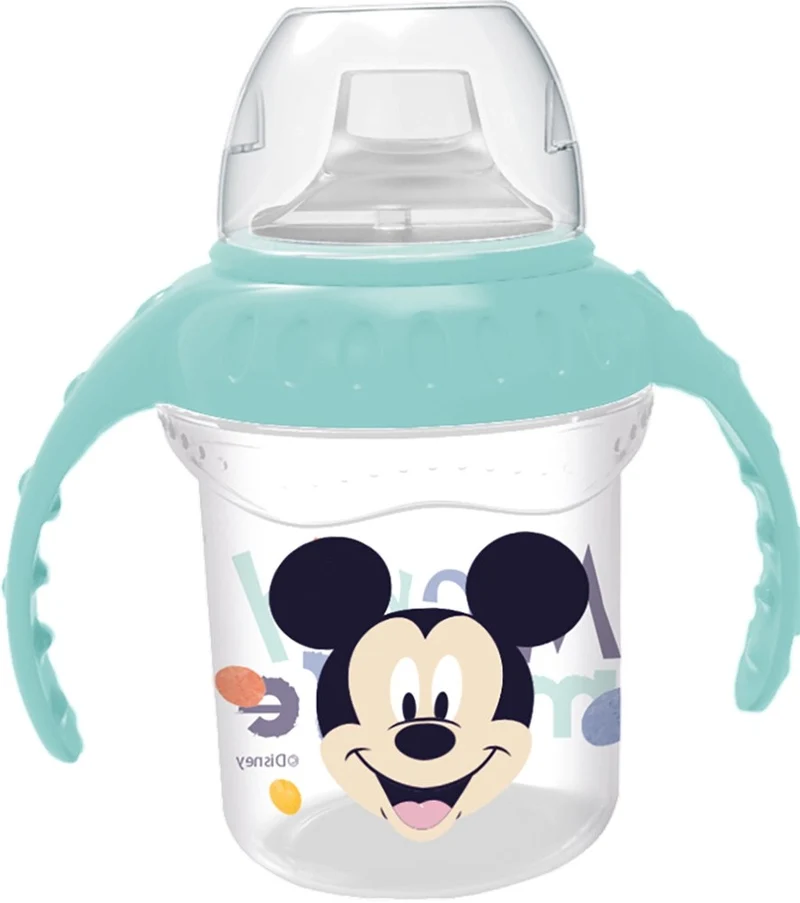 STOR Tazza da Viaggio Originale Disney Mickey in plastica 270 ML con manici
