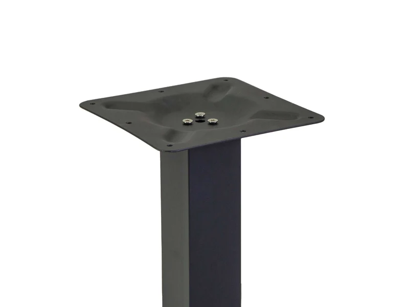 Base tavolo in acciaio rettangolare nero 40x70xh.72cm